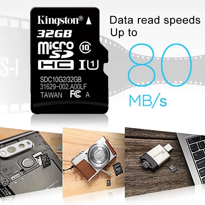 Original High Speed SDHC Kings SD Card 16GB 32GB 64GB 128GB 256GB Micro SD Memory Card Class 10 Mini TFT 16 32 64 128 256 GB