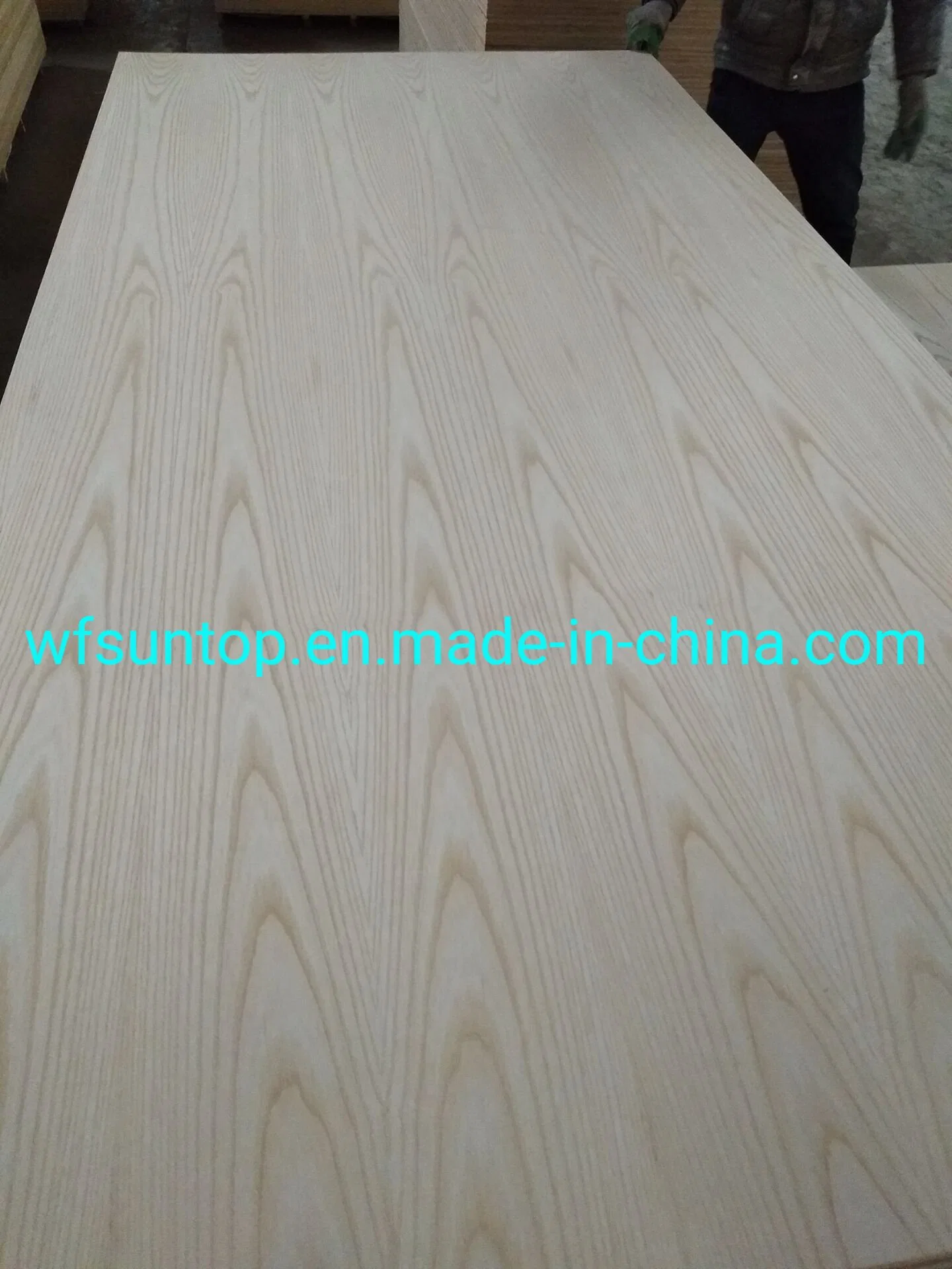 Fsc Certificated 5mm Thickness AAA Grade Natural White Ash Veneer Plywood Poplar Core E1 Glue