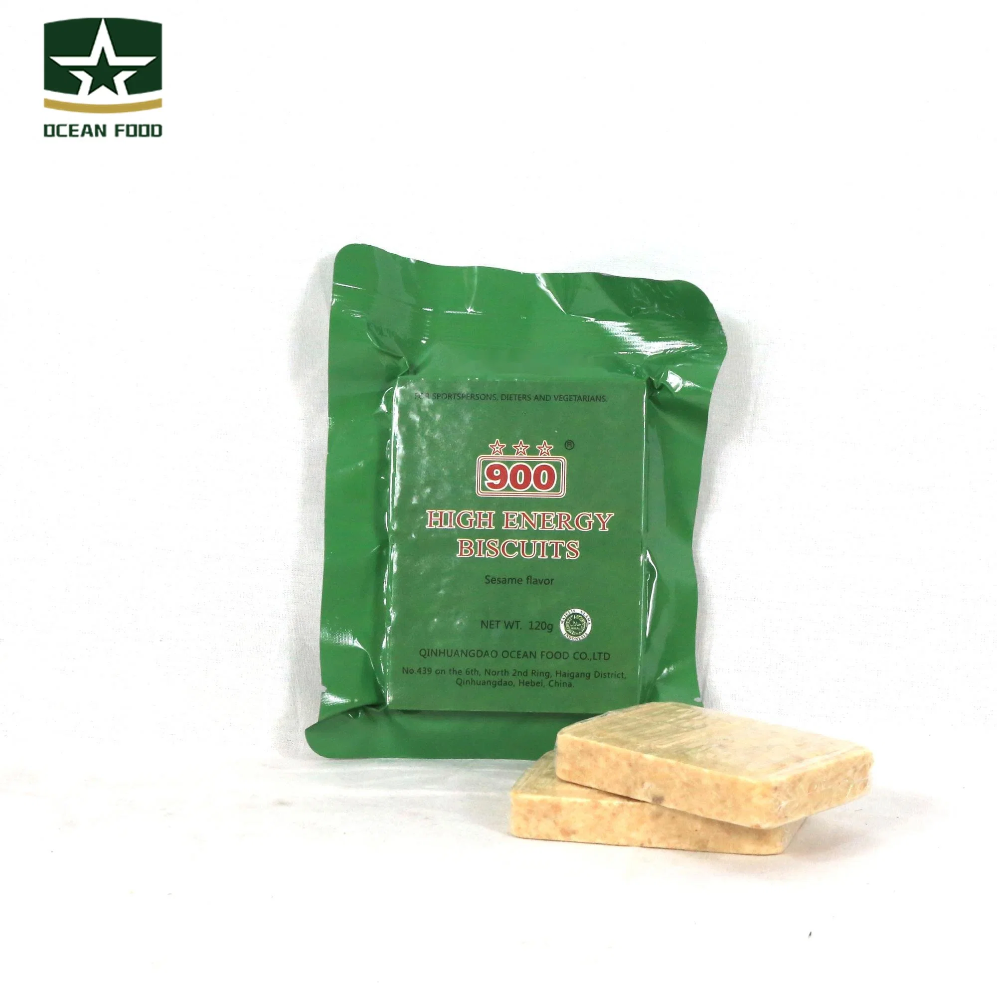 Barre d'comprimé 120g*40 ration militaire de haute énergie Biscuits Biscuits durs