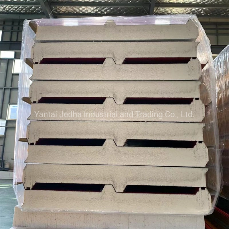 50mm/75mm/100mm/150mm/200mm Construction Insulated Cool Room/Warehouse/Garage Roof Building Material Wall PU/PIR/PUR/Puf/Polyurethane Sandwich Panel