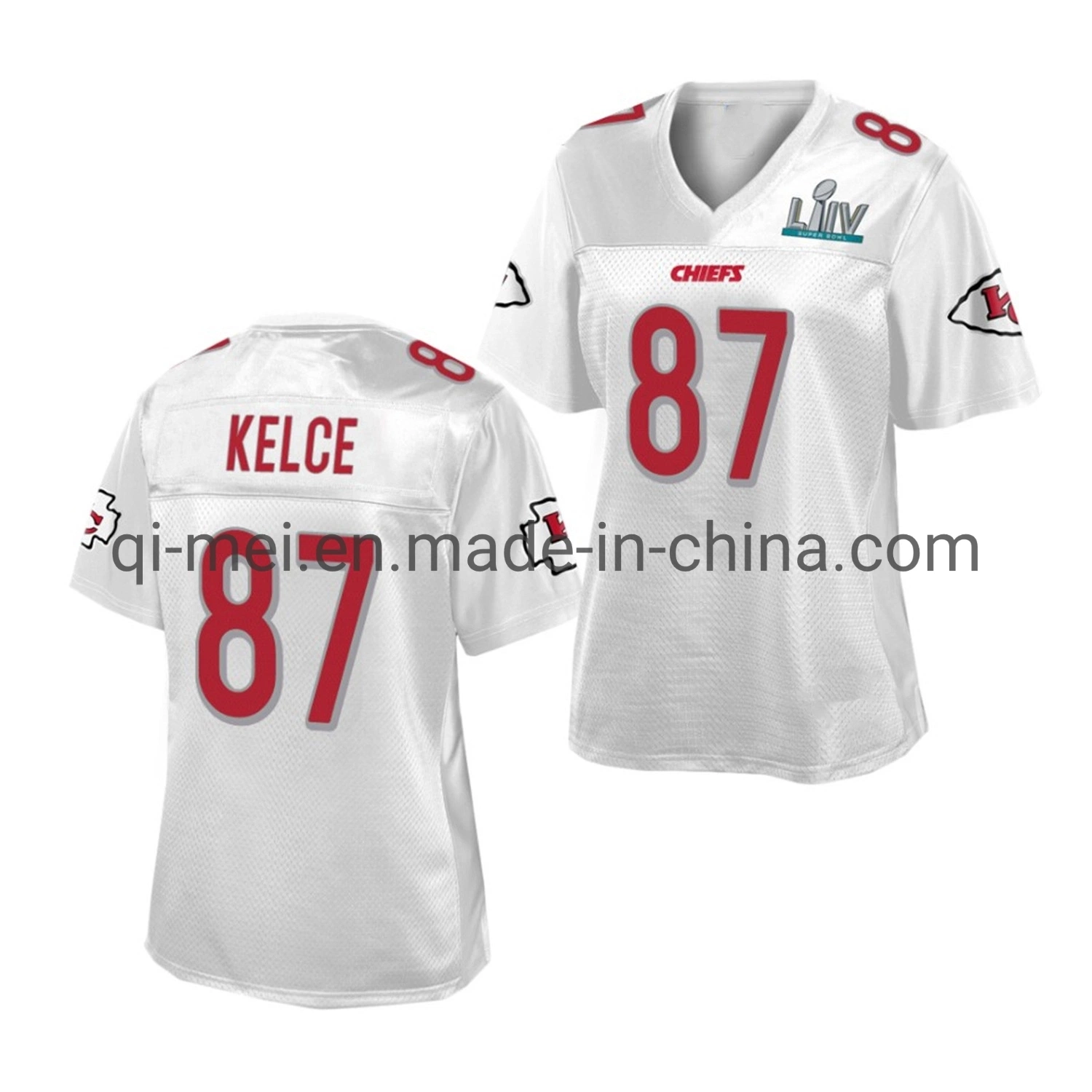 2021 Super Bowl LV Travis Kelce Chiefs Home Away Alternate Football Jerseys