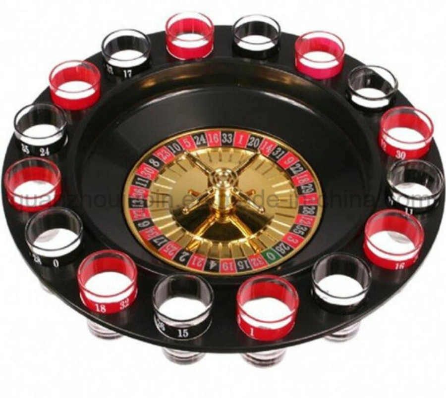Roue en plastique OEM Partie Spinner Roulette jeu potable de verre