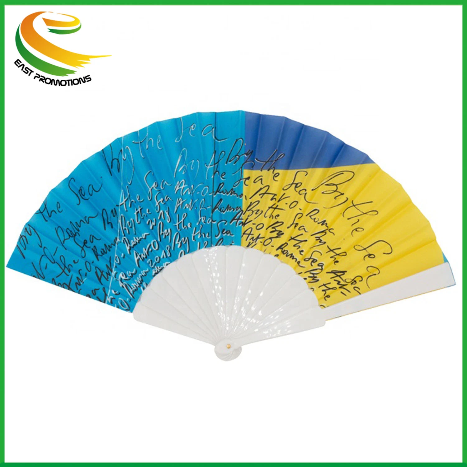 New Customized Handheld Fabric Folding Fans for Promotion