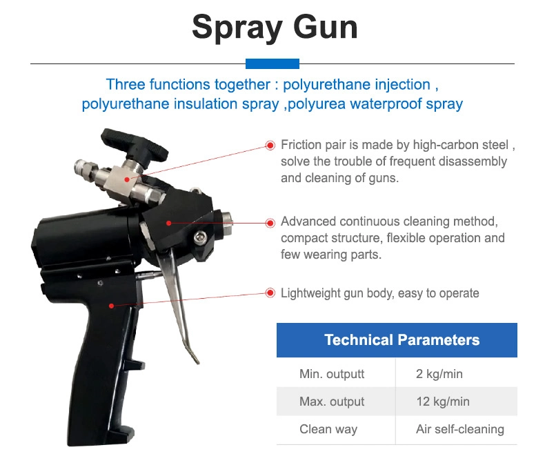 Roof/Swimming Pool Coating Polyurea Spray Machinery Polyurethane and Polyurea Foam Spray Machine for Sale