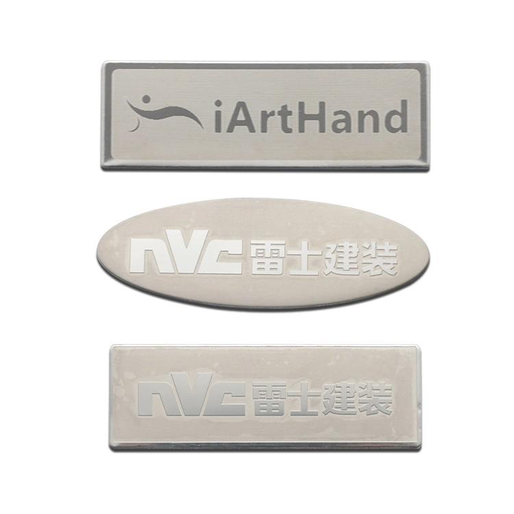 Stainless-Steel Metal Furniture Appliance Fashion Garment Sports Product Label Decal Logo Pin Pet Dog Key Tag