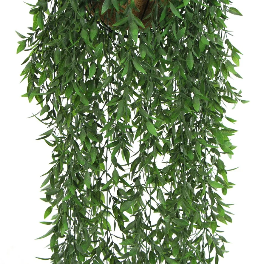 Customized Cheap 130cm Long Artificial Hanging Plants Plastic Branches Basket for Wedding Decoration