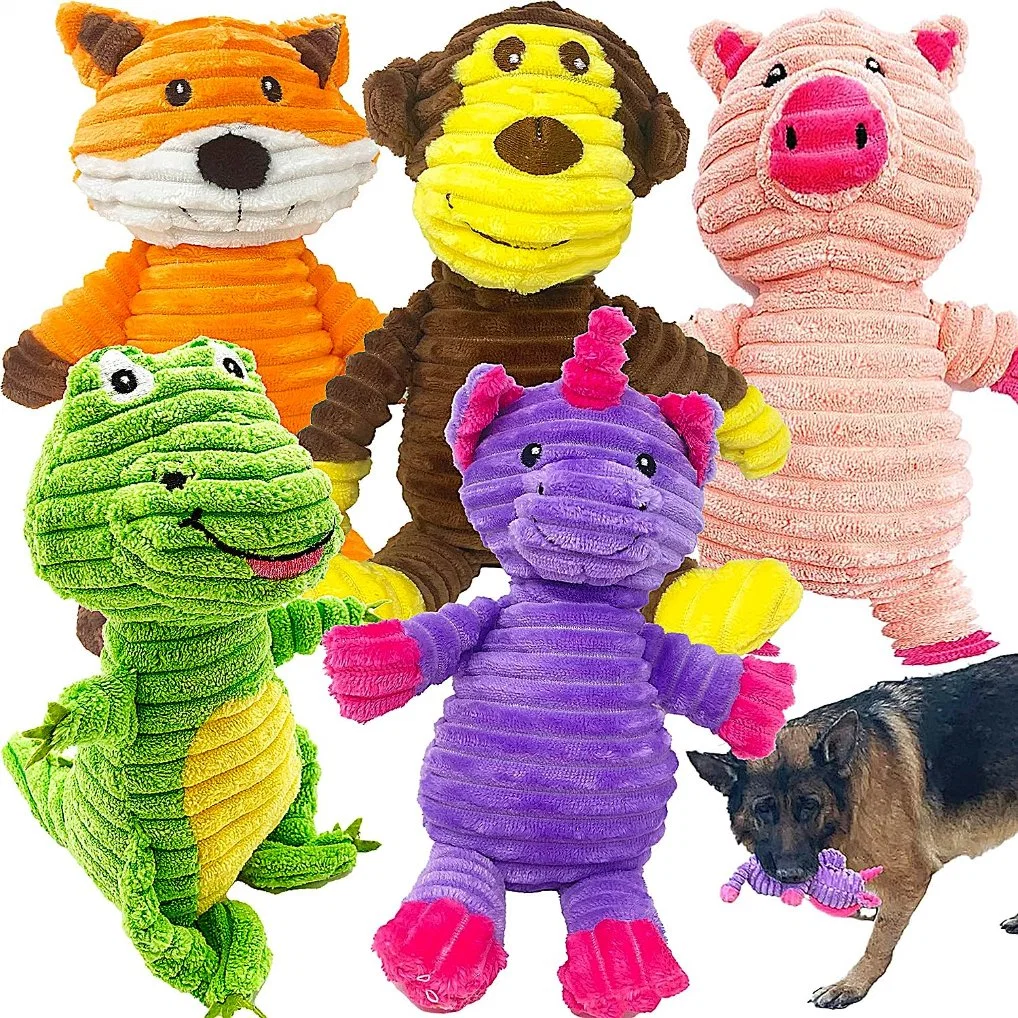 Plush Toys Assortment Value Bundle Puppy Pet Mutt Squeak Toy