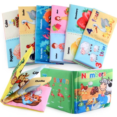 As crianças de Educação Infantil Som Rustle guizo brinquedos para bebés Livros de Pano Macio