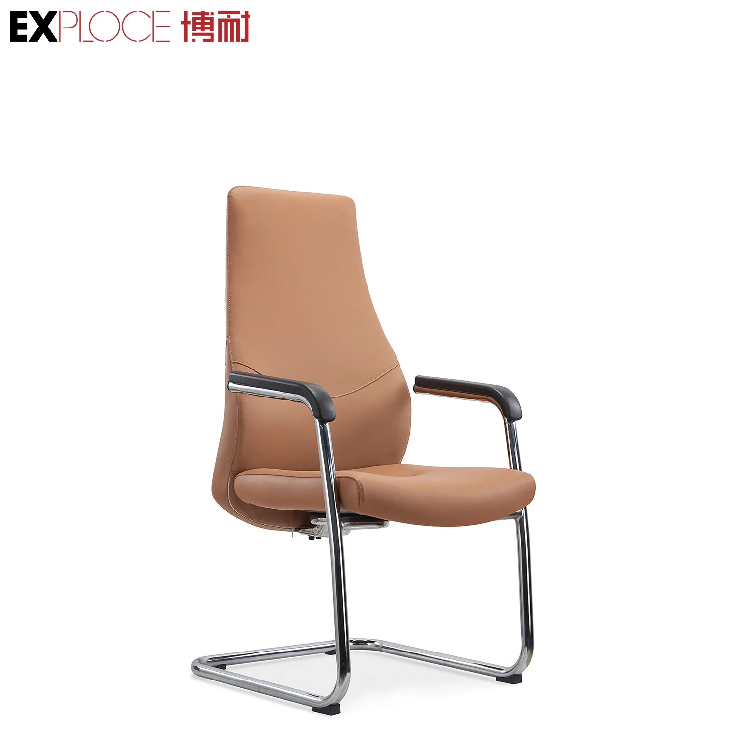 Industrial Style Modern Simple MID Back Chair PU Genuine Leather Office Desk Computer Chairs Home Furniture Set