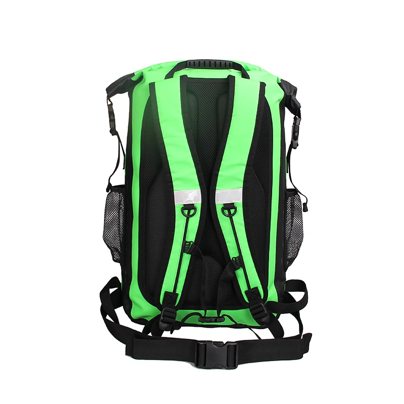 Fabricante de PVC de gran capacidad de lona impermeable Deportes al aire libre con Net Mochila Mochila seca