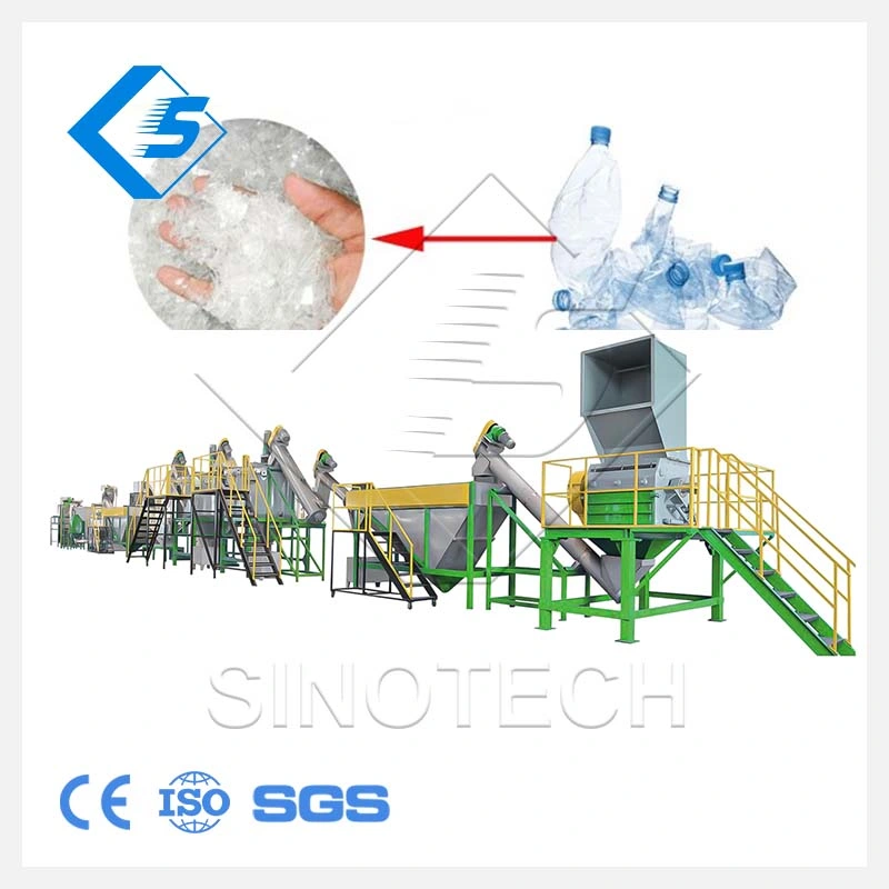 Sinotech Pet Waste Bottles Washing Machine Plastic Recycling Machine Pet Crushing and Cleaning Machine with Good Price