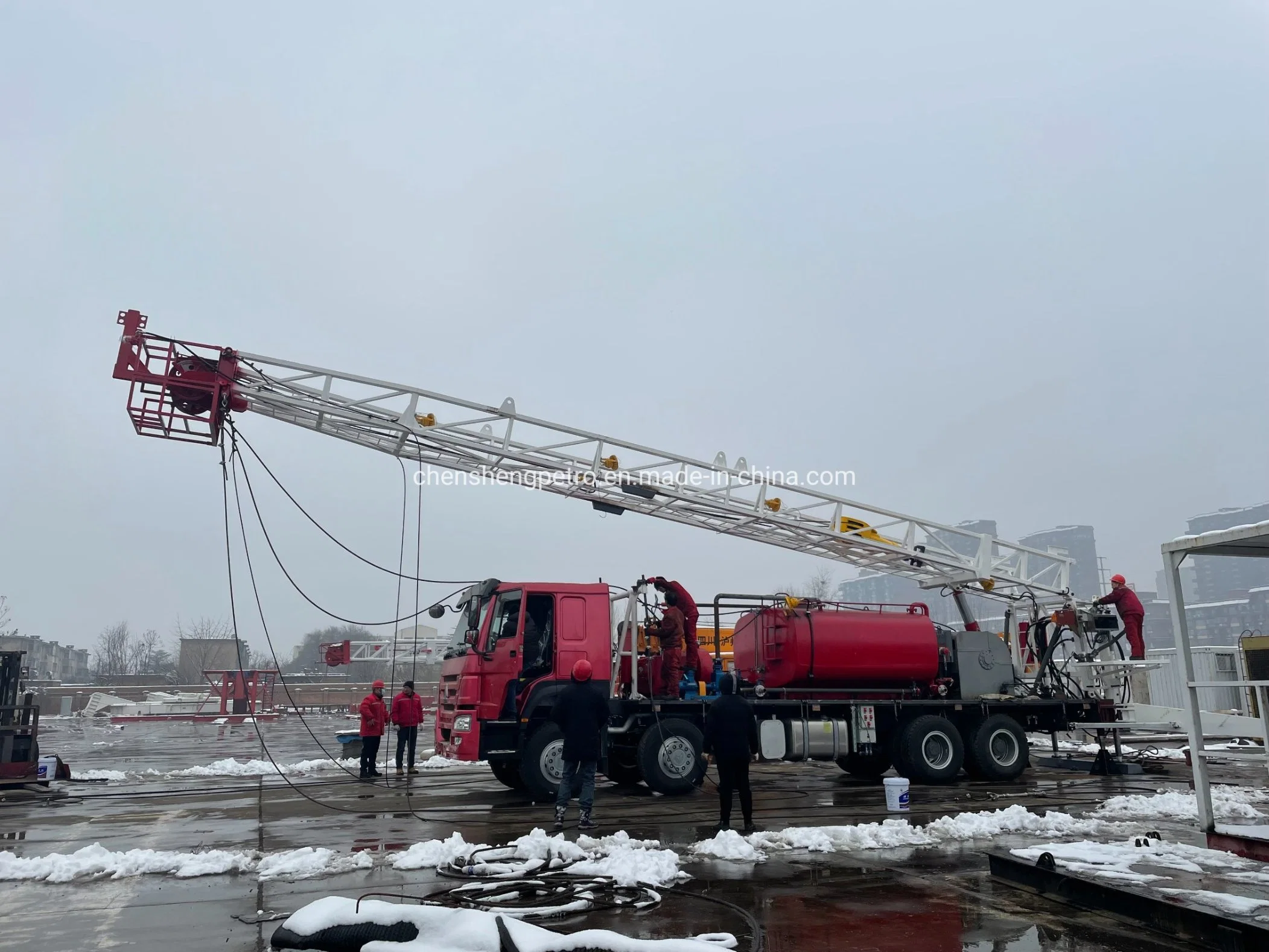 FBU Flushby Rig Flushing by Unit Xj150HP 30t/50t 5000psi 35MPa Für Spülbrunnen und Workover Rig Zyt Petroleum