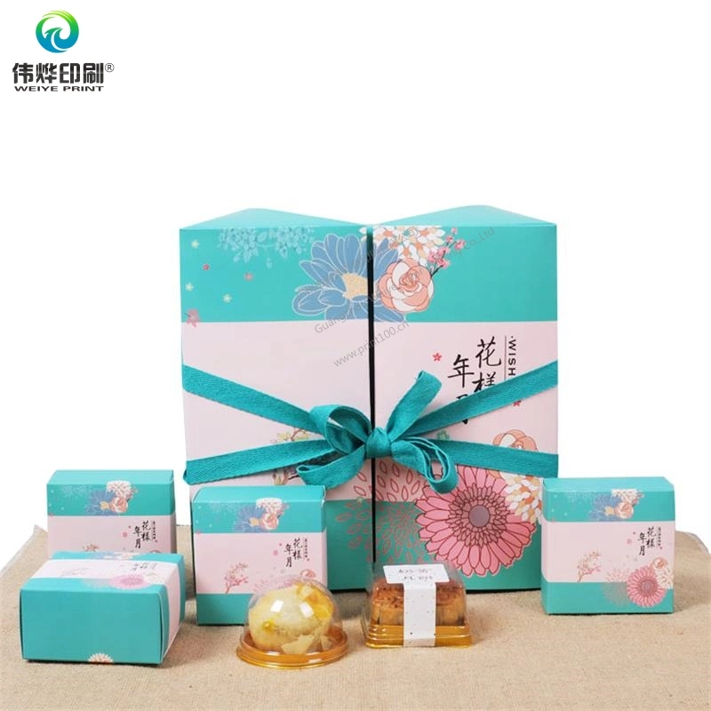 Fancy Custom Printing Promotion Gift Moon Cake Paper Packaging Box