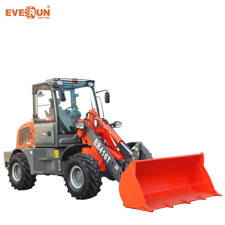 Everun ER416t 4WD cargadora frontal con motor Euro 3