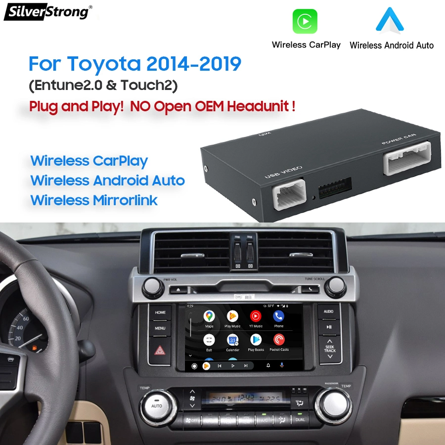 Wireless Carplay Car Audio for Toyota RAV4 Tacoma with Entune2.0 2014-2019