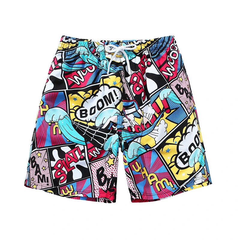 Cartoon Print Breathable Summer Quick Dry Men's Swimwear