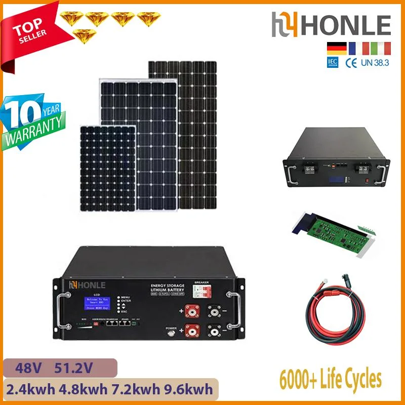 Montaje en bastidor doméstico LiFePO4 batería renovable 51V 200ah Sistema de almacenamiento de energía solar batería de ión litio