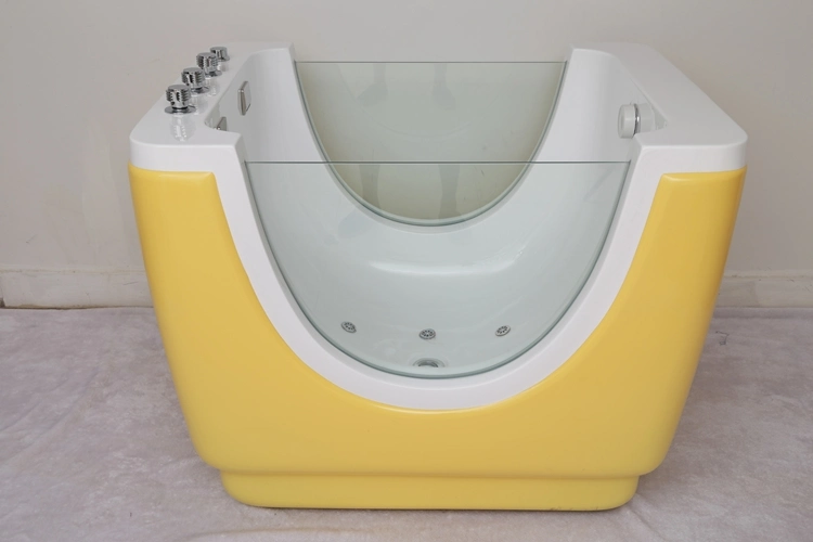 Shaped Baby Bath with Air Bubble Function Infant Tub