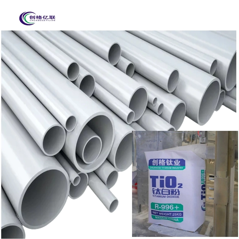 Dioxyde de titane R-996 dioxyde de titane poudre Rutile Type TiO2 pour Plastique PVC ABS Masterbatch