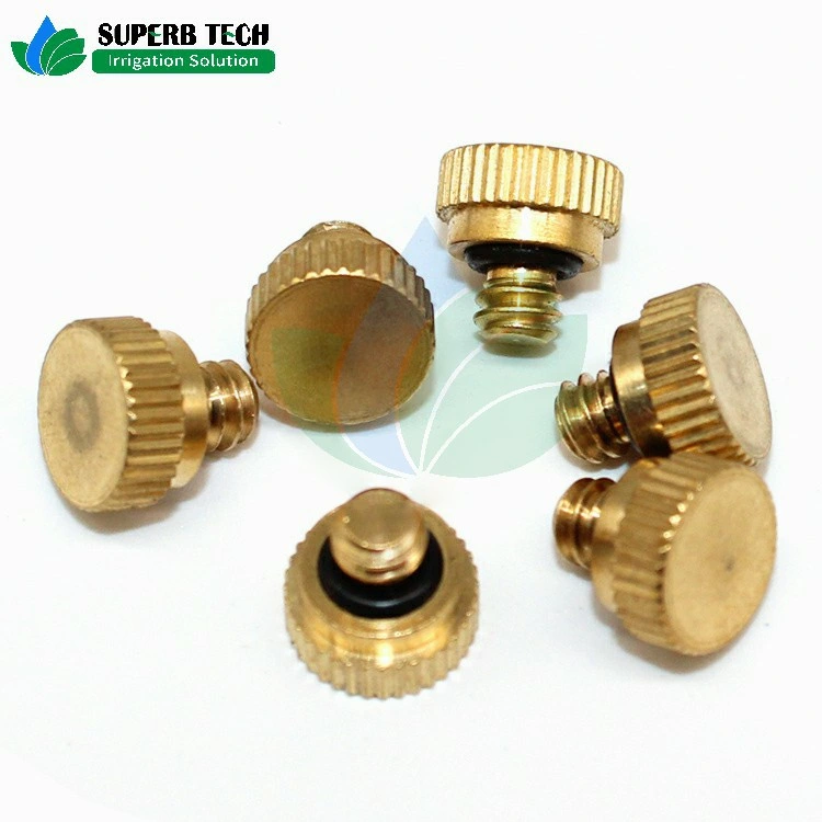 Brass Fittings for Irrigation System Nozzles Metal End Cap Plug