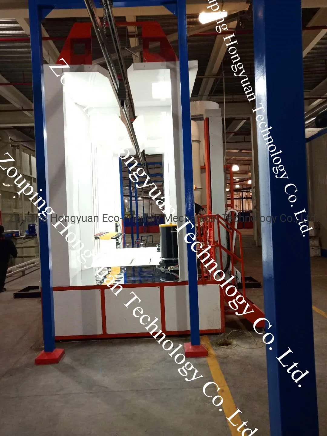 Fast Color Change Spray Booth with Cyclone System Including Coating Spray Gun