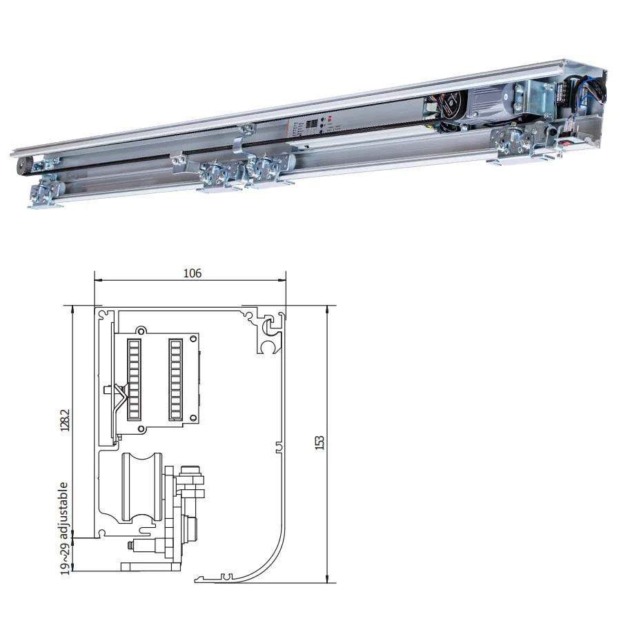 Turtech Hh130 Automatic Sliding Door Operator LED Display Touchless Switch Wireless Push Button TUV Life Testing