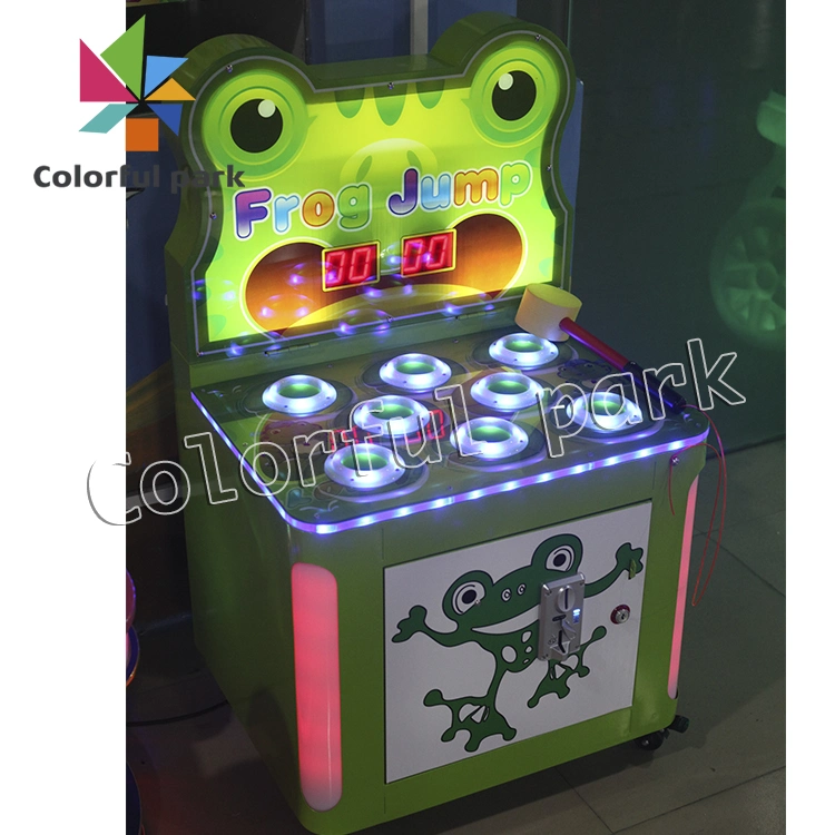 Colorful Park Hitting Game Machine Coin Operated Arcade Game Hitting Frog