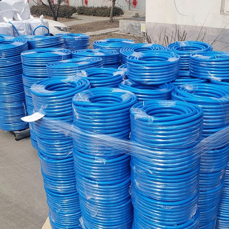 Factory Supply Transparent Braided Plastic Fiber Hose