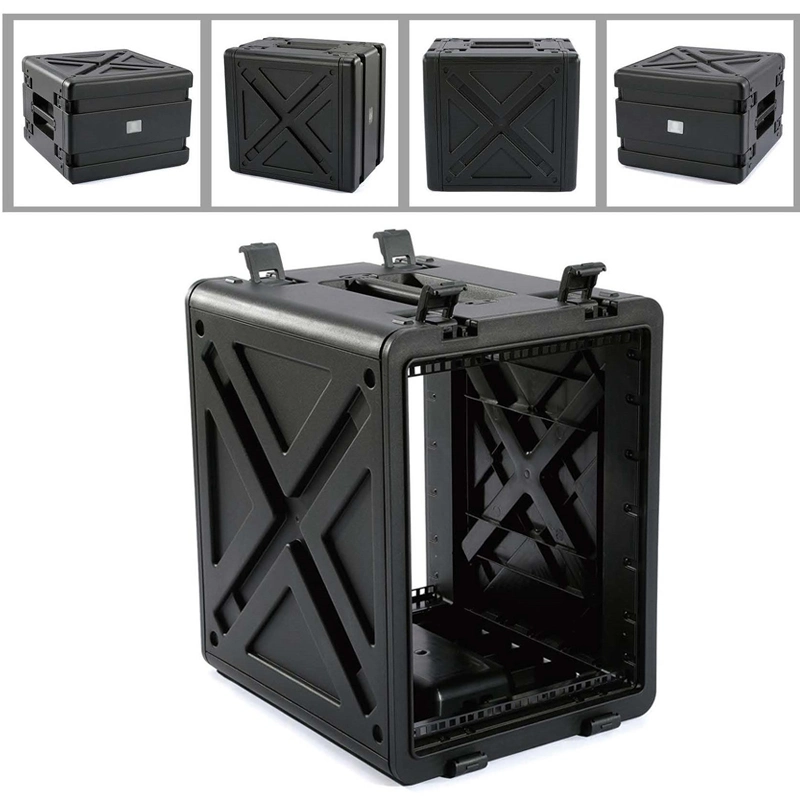 8u Rack Case, étui de vol en plastique dur de haute qualité pour instrument audio.