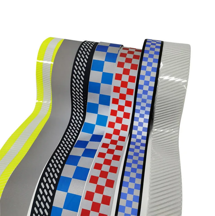 Special Custom Logo Printed Reflective Check Tape for Garment