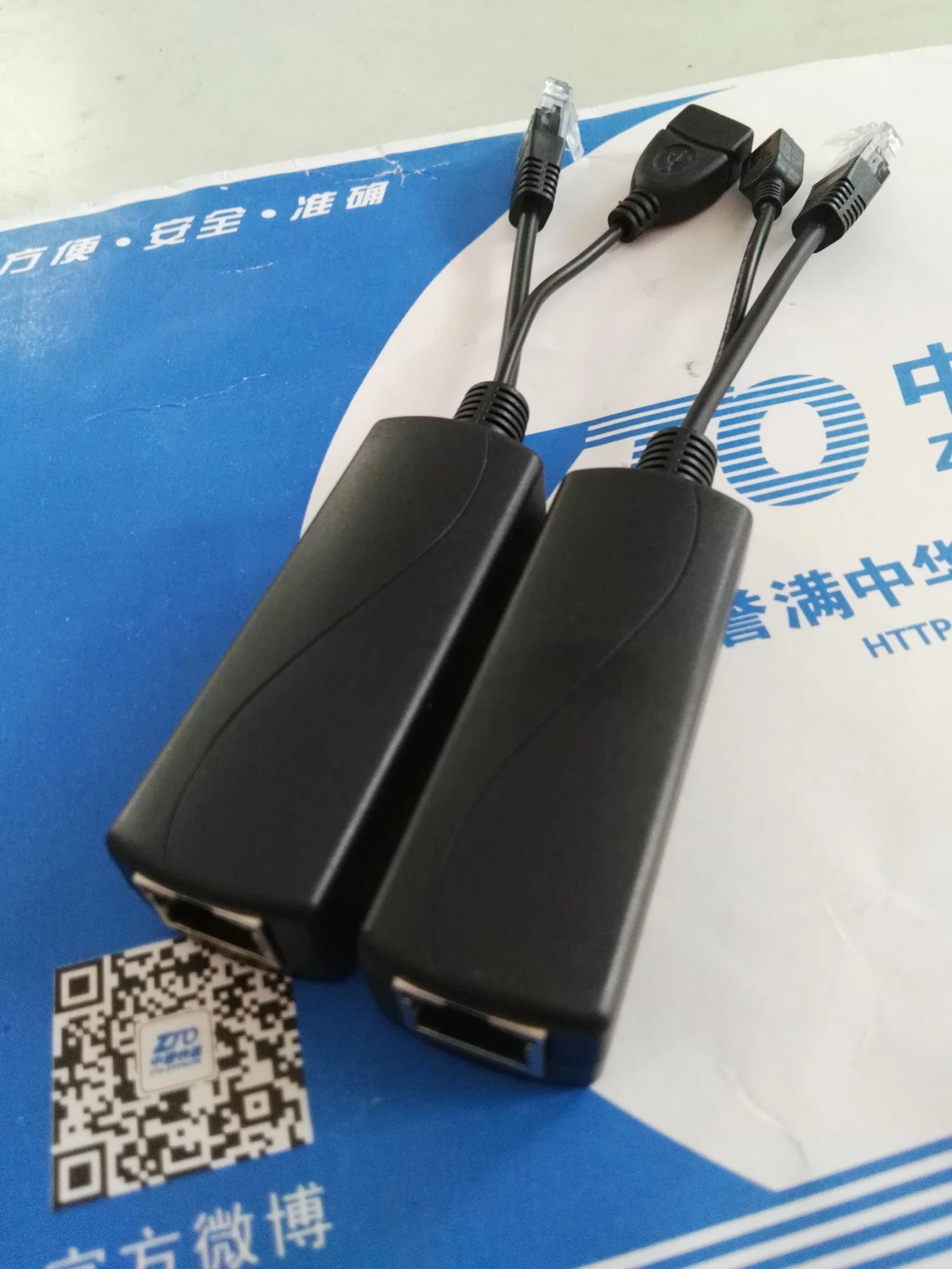 USB Female Poe Splitter 10/100Mbps 5V 2.4A Power Output for iPad