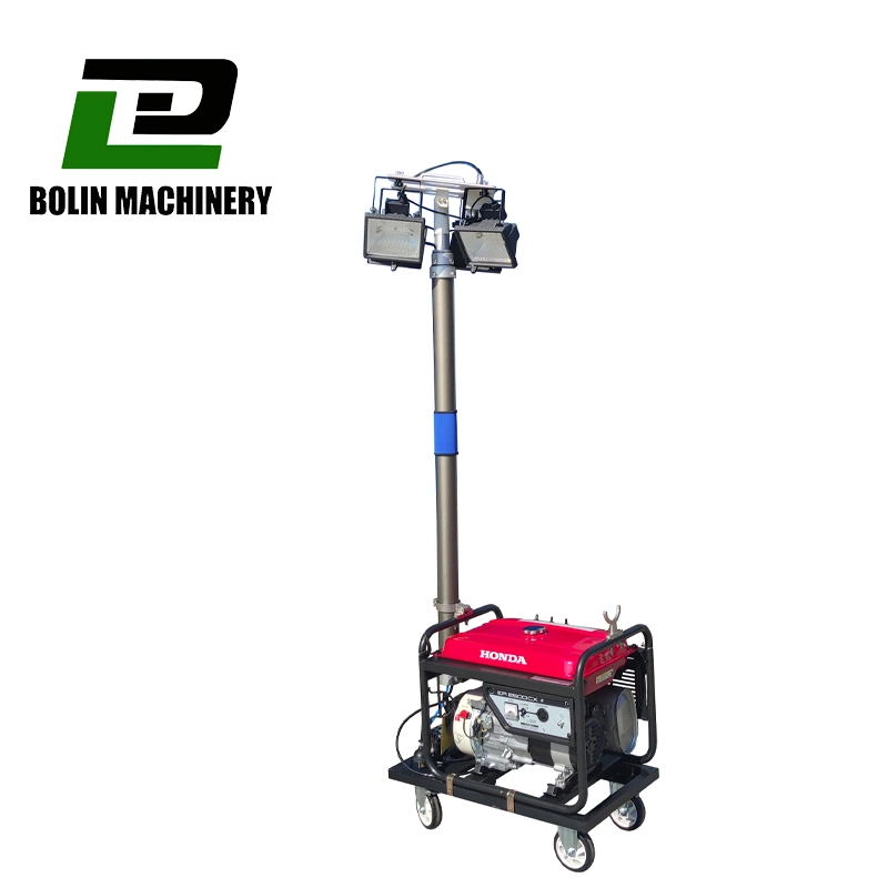 Generator Light Portable Emergency Durable Low Loss Telescopic Mast LED Tower for Sale