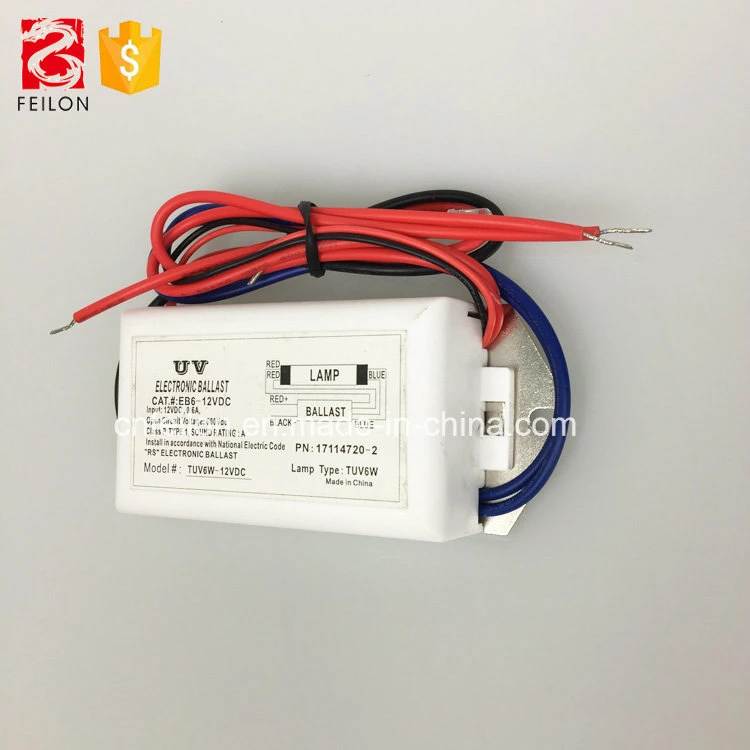 Directly Supply 6W 12VDC UV Electrical Ballast for Germicidal Lamp