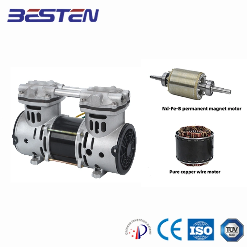 2 Bar Pressure Oil-Free Air Compressor for Beauty Instruments for Medical Instruments Low Noise, Low Vibration and Durability OEM Customization