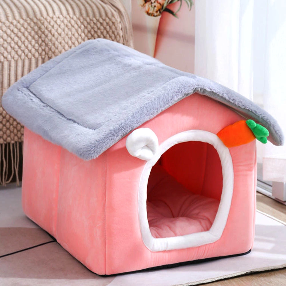 Amazônia a venda de animais de estimação quente no inverno camas confortáveis algodão estilo cartoon Cat House Pet Cão Gato Cama Ninho de algodão