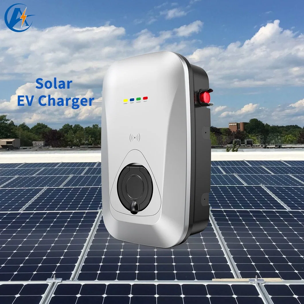 Fast-Charging 3 Phase 32 to 43 Kw Solar EV Charger with Solar Powered Electric Car Chargers Type 2 EV Charging Station