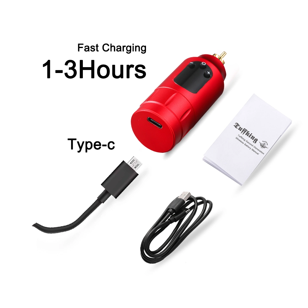 Tuffking Long Lasting Wireless OLED Screen Switching Tattoo Power Supply