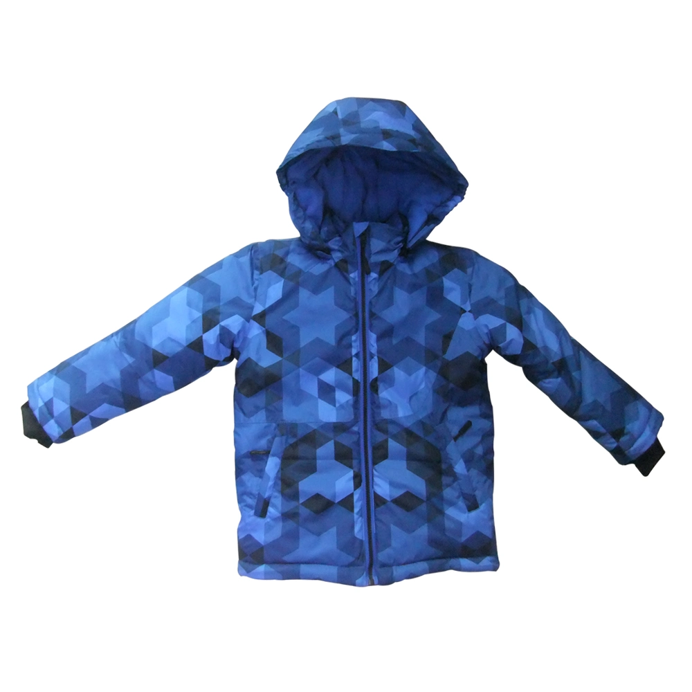 Los niños chaqueta acolchada invierno capa exterior impermeable de desgaste