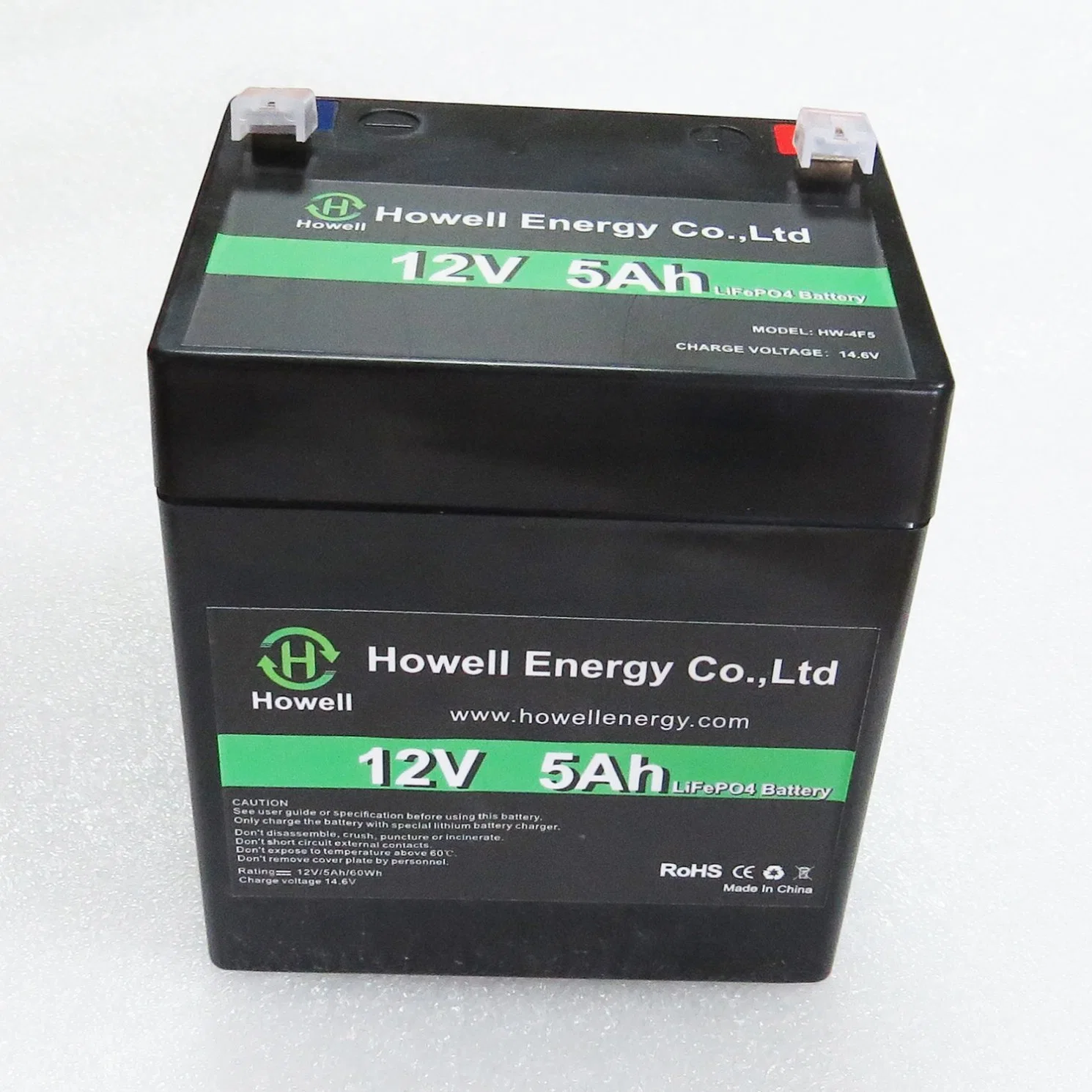 New Arrival Maintenance Free Deep Cycle 12V 5ah Lithium LiFePO4 Battery Pack