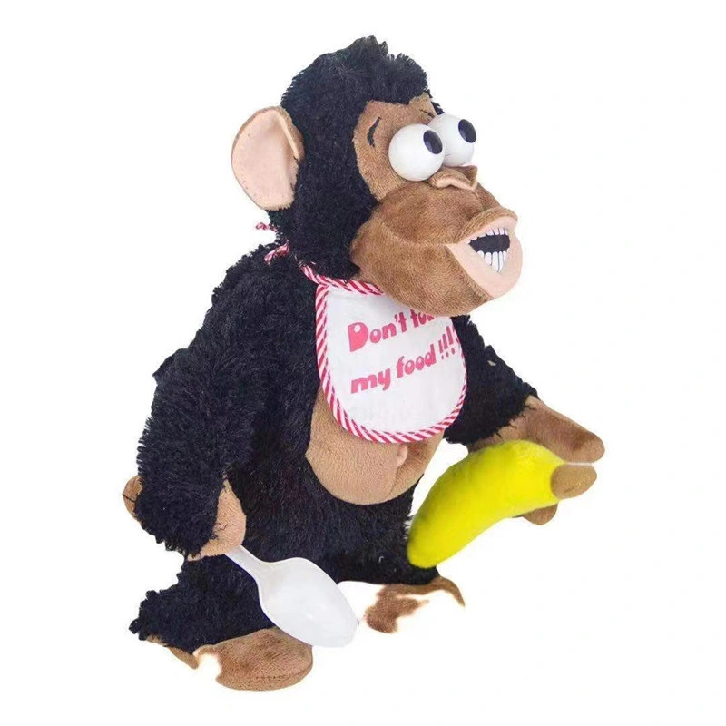 Plush Animal Monkey Banana Soft Cartoon Plush Electronic Animal Plush Toys Walking Dancing Doll for Children Birthday Gifts