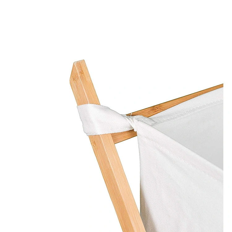 Foldable Cotton Bamboo X-Shaped Washable Cloth Laundry Basket