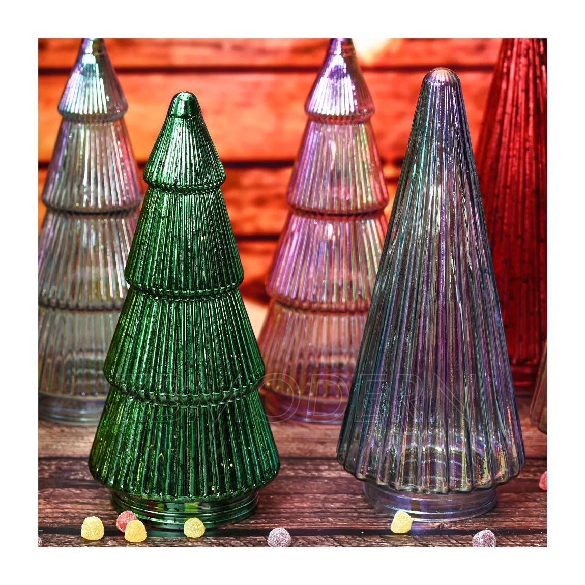 High quality/High cost performance  Glass Christmas Tree Ornaments LED Light for Christmas Decoration Supplies