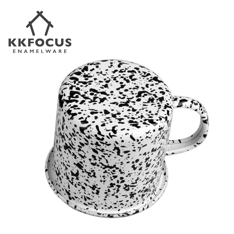 Splash-Ink Process Enamel Mug Enamel Coffee Mug Milk Tea Cup