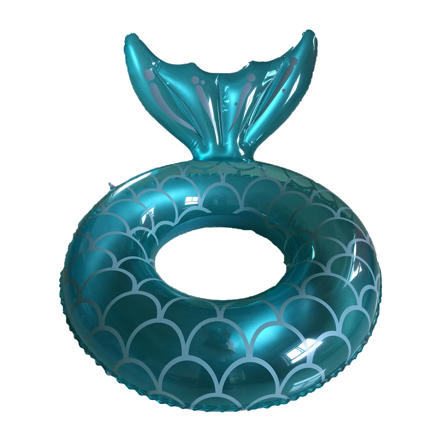 Cola de sirena personalizada inflables juguetes de Juego Personalizado de flotación de la Piscina De Los Anillos de nadar