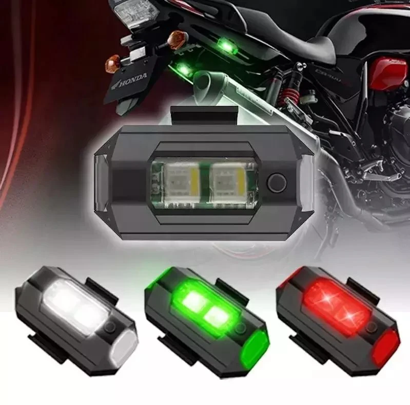 Luz estroboscópica Moto avión teledirigido vuelo nocturno del Modelo de la luz testigo de auto control remoto