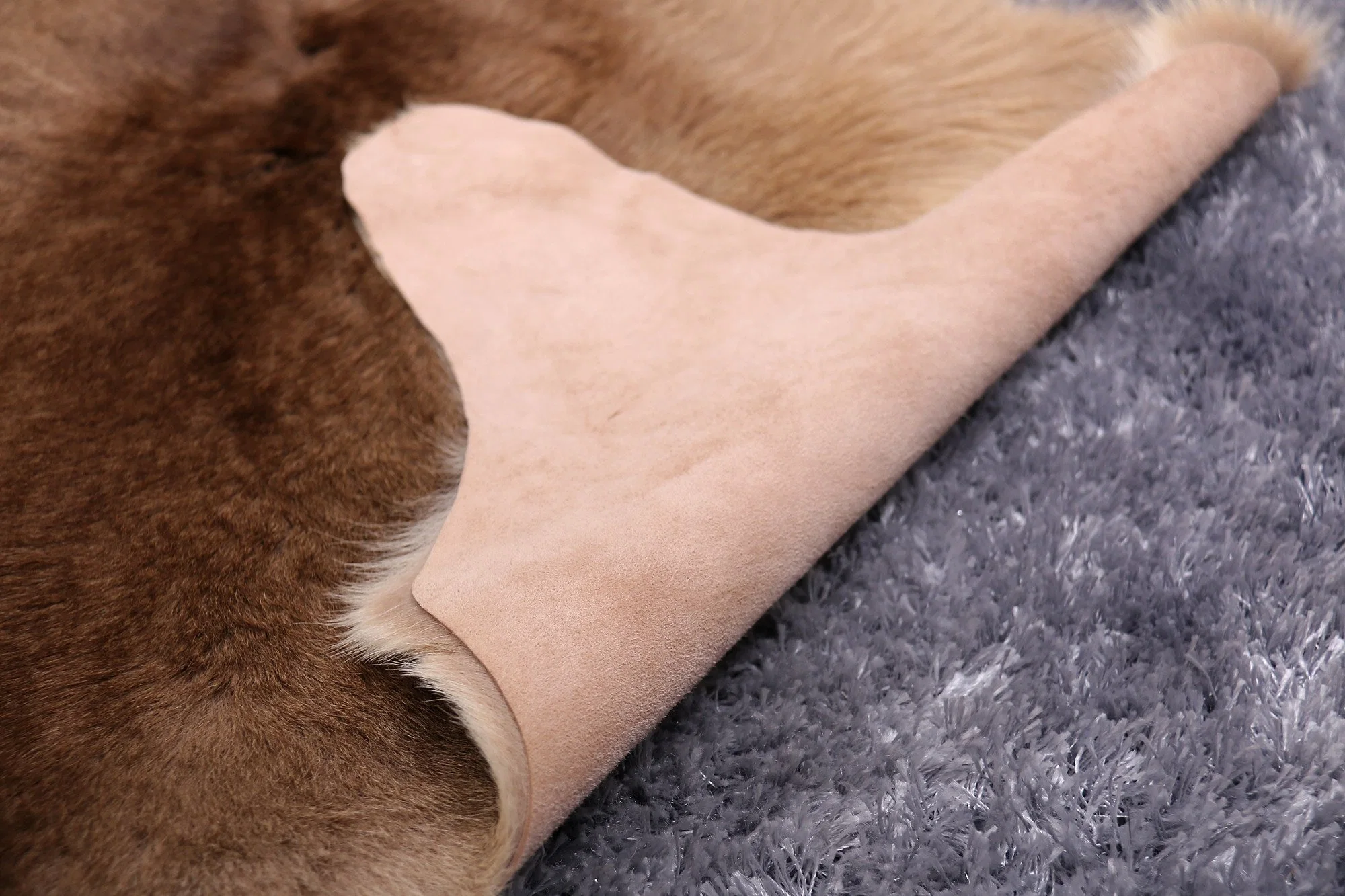 Australian Kangaroo Skin with Tail Rug Carpet Throw for Chair Floor Interior Decor