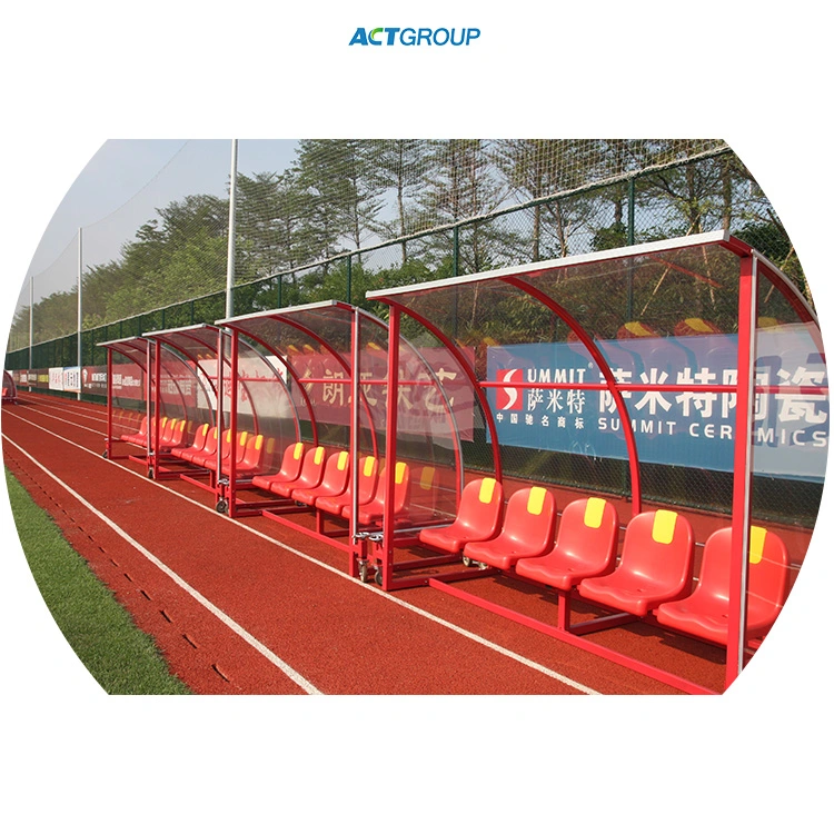 Customized Soccer Playground Steel Frames Substitute Bench