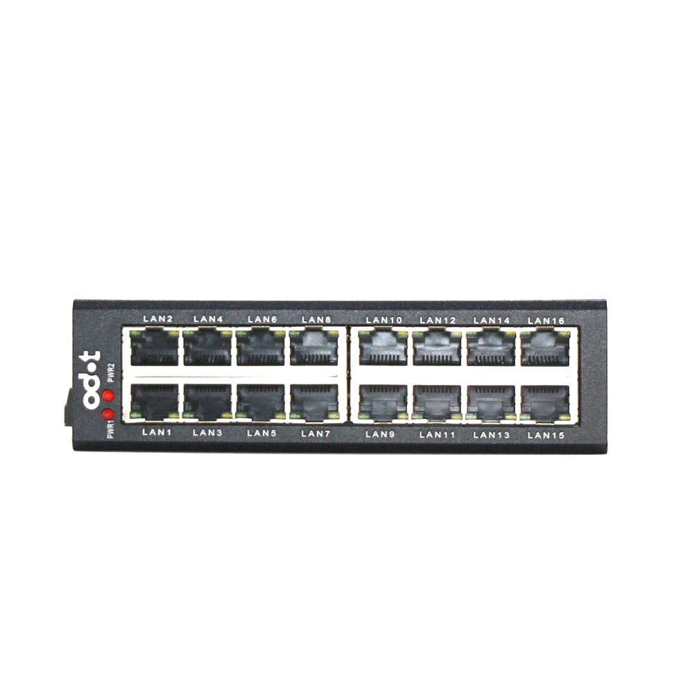 Industrial Switch Aluminum Alloy Case, No Highlights, 16 100m Ethernet Ports, 10m/100Mbps, 3-Year Warranty, -40&ordm; C-85&ordm; C