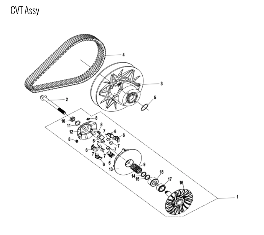 مقعد نابض ATV/UTV لـ CF400/500/600/800/1000