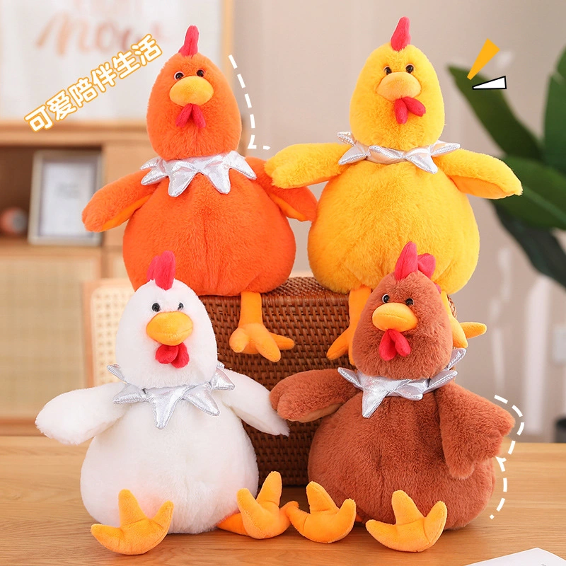 Nouveau jouet pour bébé design personnalisé en peluche mignonne représentant un poussin de dessin animé.